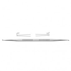 House Micro Ear Curette Stainless Steel, 14.5 cm - 5 3/4" Cup Size 1 / Cup Size 2 1.5 mm - 1.8 mm